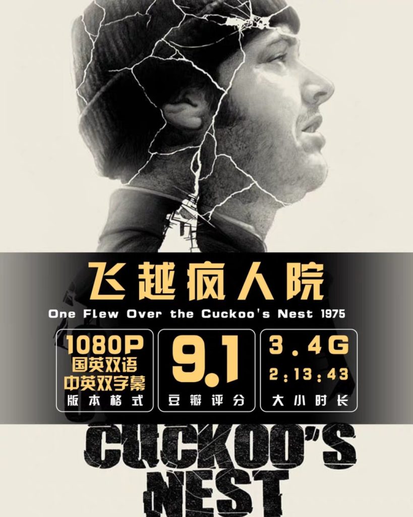 图片[1]-《飞越疯人院》电影百度网盘1080P夸克网盘1080P超高清蓝光在线观看下载-mp1453资源网，提供小学资料，初中资料，4K影视资源付费下载！